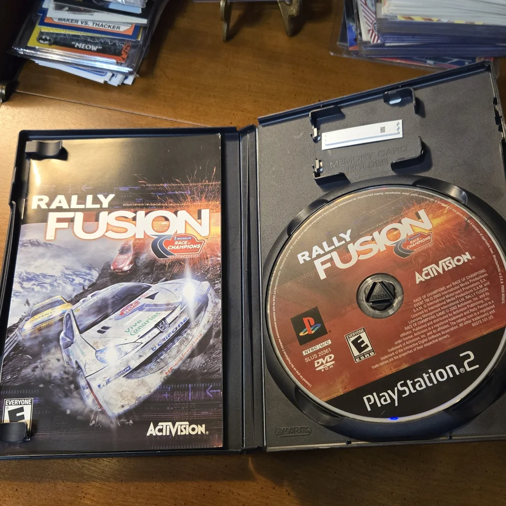 Rally Fusion for PlayStation 2 - Black Case Ps2 Video Games Tested Working
